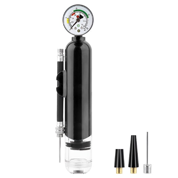 LADYGYM 2026 New 20Psi Hand Air Pump with Pressure Gauge Bike Tire Pump for Mtb Road Bike Cycling Essentials Air Pump for Bike Tires(Black)