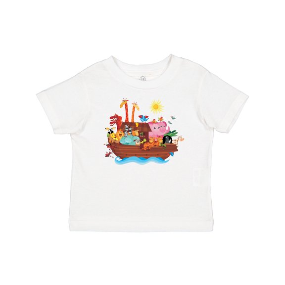 Inktastic Animal Ark Bible Story Christian Boys or Girls Baby T-Shirt