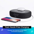 iHome TIMEBOOST QiCertified Wireless Alarm Clock with Bluetooth