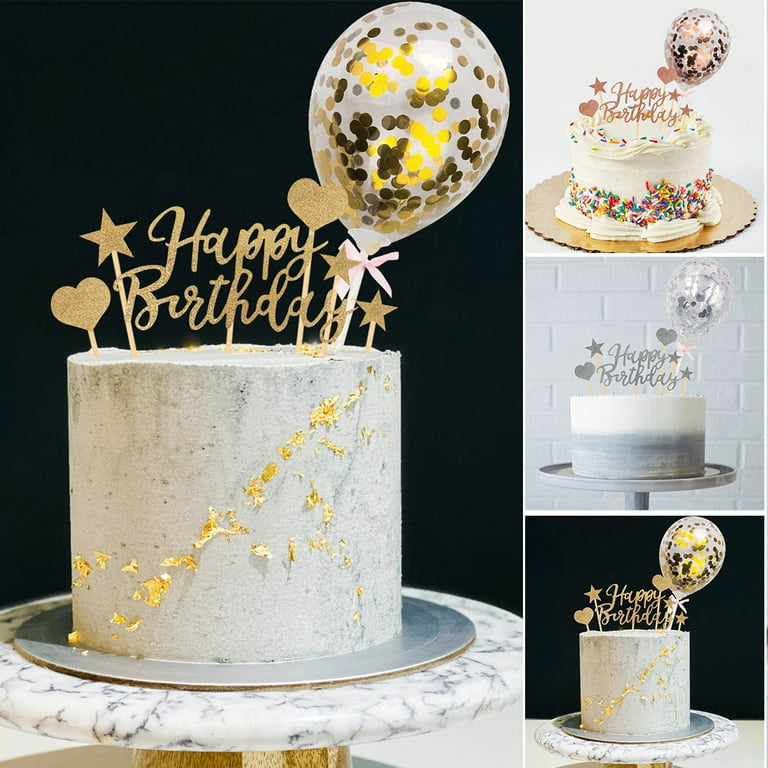 Edible 2cm GoLD SiLVeR LETTERS NUMBERS Cupcakes Cake Topper