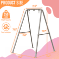 thumbnail image 5 of G TALECO GEAR Hammock Chair Stand, Outdoor Swing Frame, Indoor Swing Chair Not Included, Heavy-Duty Steel 350lbs, Silver, 5 of 7