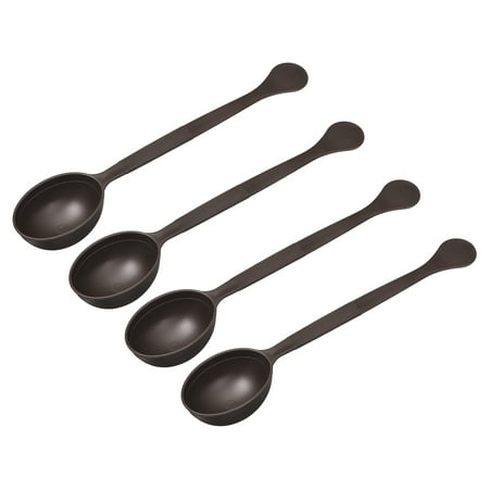 

Uxcell 24pcs Kitchen Measuring Spoons 8.86 Plastic Teaspoon Coffee Scoop for Coffee Loose Tea Sugar or Flour Brown