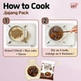 thumbnail image 3 of Yopokki Instant Tteokbokki Pack XEF1&nbsp;(Jjajang, 2 Packs) Korean Street food with Jjajang flavored sauce Topokki Rice Cake - Quick & Easy to Prepare, 3 of 3