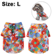 thumbnail image 2 of Camisa con estampado floral para perros, camisetas hawaianas para mascotas, ropa fresca y transpirable, camiseta playera para cachorros, sudadera, 2 of 8