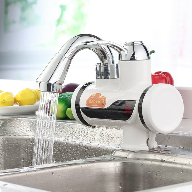 Tankless Instant Electric Hot Water Heater Faucet Bathroom Kitchen