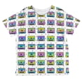 thumbnail image 1 of Retro Cassette Tape Pattern All Over Toddler T Shirt Multi 4T, 1 of 2