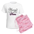 thumbnail image 6 of CafePress - Blessed To Be Called Nana Pajamas - Women's Short Sleeve Print T-Shirt and Pants Light Cotton Pajama Set, 6 of 7