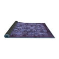 thumbnail image 2 of Ahgly Company Indoor Round Oriental Blue Industrial Area Rugs, 5' Round, 2 of 4
