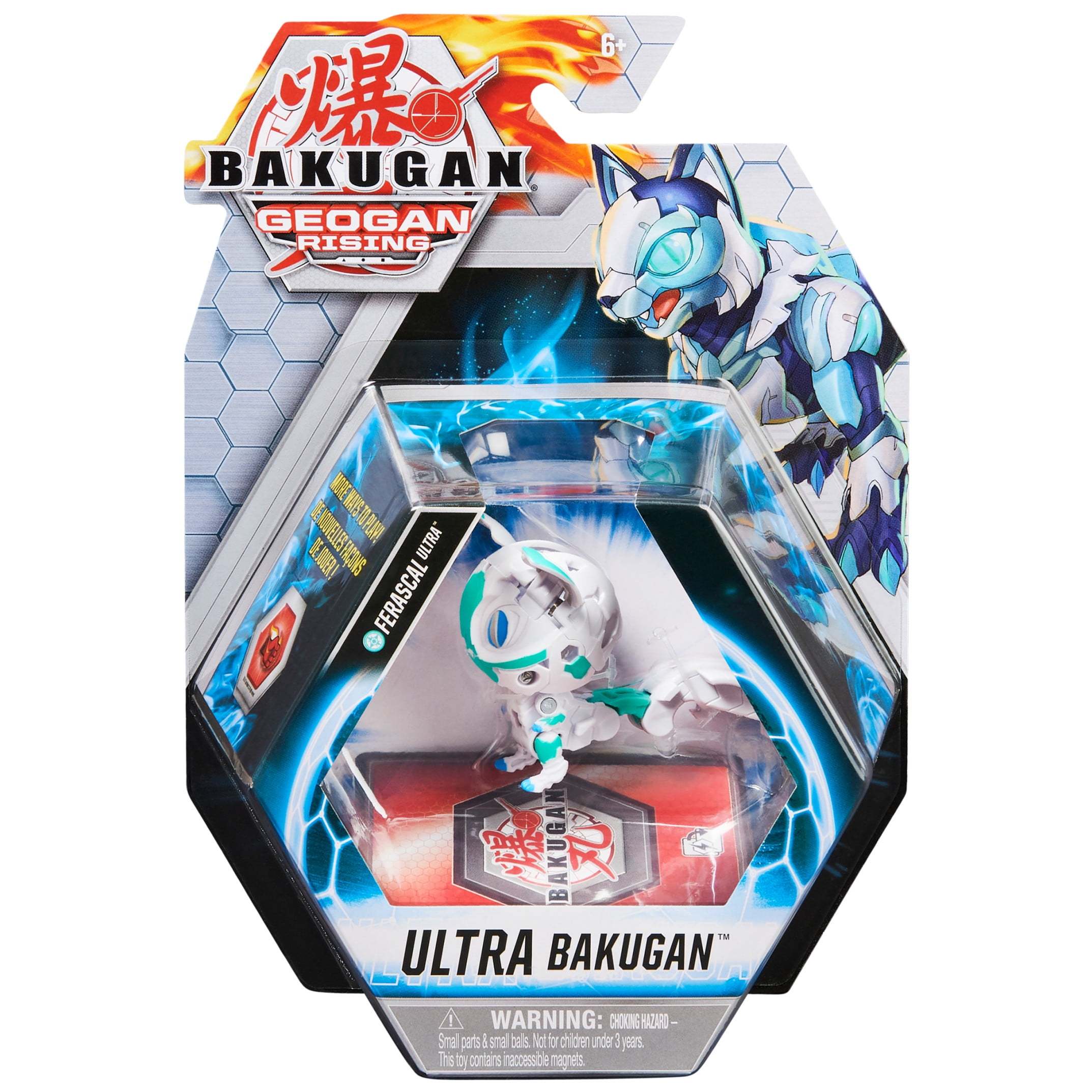 Bakugan Ultra Fenneca Geogan Rising - 3" Collectible Action Figure & Trading Card