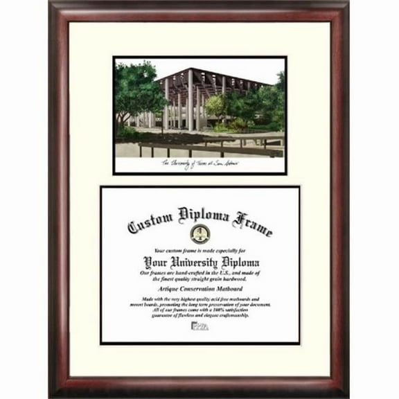 Campusimages TX948LV University of Texas San Antonio Legacy Scholar Diploma Frame