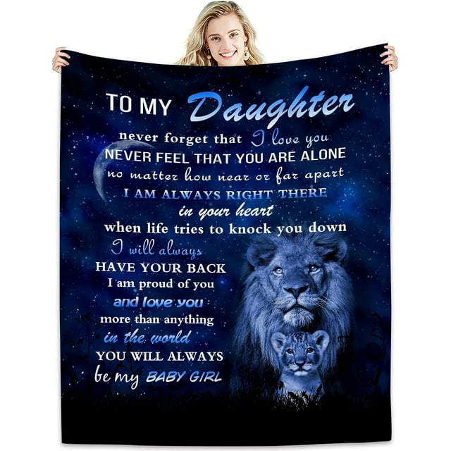 LHSHID Daughter Gift from Mom/Dad Blanket to My Daughter Blanket Best Birthday Gift Ideas for Daughter Funny Gifts for Grown Daughter Daughter Gift from Mother Or Father Blankets