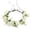 White, variant on Artificial Flower Crown Bridal Floral Headband Maternity Photo Headpiece Boho Girl Halo Wedding Hair Wreath Festival Accessories with Adjustable Ribbon White -