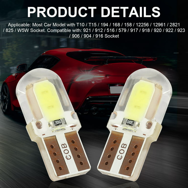 T10 194 168 W5W Bombilla LED de luz interior de coche para Toyota