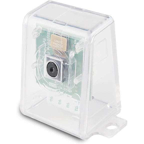 sb Components Raspberry Pi Camera Case Transparent Protective Case Cover For Raspberry Pi Camera | Compatiable With Camera Module 1, 2 and 3 (White)