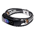 thumbnail image 3 of Matsuzay Para Honor band 4 correa de cuero oximetría Pulseras de repuesto Correa de muñeca de moda Relojes inteligentes negro seitruly EL3345-01B, 3 of 6