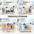 Clear Lockable Storage Box, Extra Large, 15.98 x 11.85 x 2.91 Inches ...