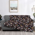 thumbnail image 2 of Naloa Daisies Flowers Flannel Blankets - Thick and Warm Blanket for Winter, Soft Fuzzy Plush King Blanket for All Seasons80"x60", 2 of 6