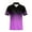 Purple, variant on Men's Summer Loose Fit Short Sleeve Polo Shirt, Bird's Eye Cloth, 3 Button Placket, Chest Pocket, S XXXXXL Sizes