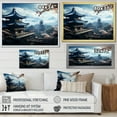 thumbnail image 4 of Designart "Panoramic Serenity at Japan Temple" Landscapes Framed Wall Art - Traditional Blue Japan Entryway Framed Wall Art, 4 of 6