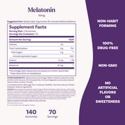 Natrol® Melatonin Gummies, Sleep Support for Adults, Strawberry Flavor, 10mg, 140 Count