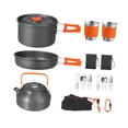 thumbnail image 4 of Campococina colocada con bolsa de transporte mango plegable tazas multipropósito múltiples freír freing olla para acampar para pesca de mochilero, 4 of 7