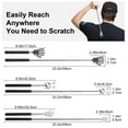 thumbnail image 3 of EEEkit 4pcs Extendable Back Scratcher, 3 Styles Telescoping Back Massager with Rubber Handles, 3 of 6