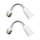 thumbnail image 1 of 2pcs Light Bulb Holder E27 Flexible Extension Adapter Light Bulb Screw Socket Converter, 1 of 5