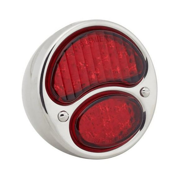 Model A LED Tail Light, Right, Polished Stainless Steel, Fits 1928-1931 Ford