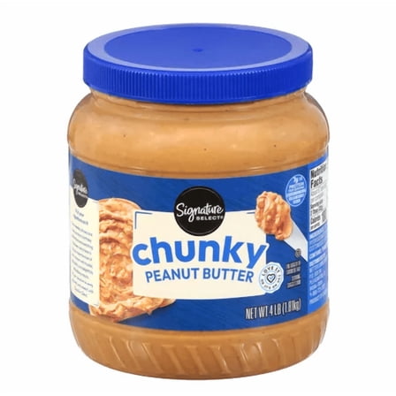 Signature S Chunky Crunchy Peanut Butter 64 Oz