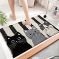thumbnail image 5 of Cute Cat Doormat Pet Fleece Non-Slip Indoor Outdoor Mat Durable Absorbent Easy Clean Floor Rug for Home Front Door Entrance Decor 15"x23", 5 of 5