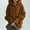 Coffee, variant on jsaierl Womens Hoodies Zip Up Sweatshirt Jackets Crewneck Plus Size Long Sleeve Solid Outwear Classic Fit Hooded Jacket
