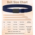 thumbnail image 3 of AWAYTR Adjustable No-Hole Ratchet Boys' Baseball Belts Navy Blue, 3 of 8