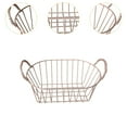 thumbnail image 3 of CUTICATE Food Storage Basket Chips Snack Basket Bread Storage Basket Wire Storage Basket Household Organizer for Garage Pantry Closets Pink, 3 of 6