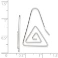 thumbnail image 2 of 925 Sterling Silver Hook Triangle Earrings Drop Dangle, 2 of 6