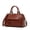 wine brown, variant on Genuine Leather Women's Smooth Boston Crossbody Bag, Barrel Satchel Purse, Top Handle