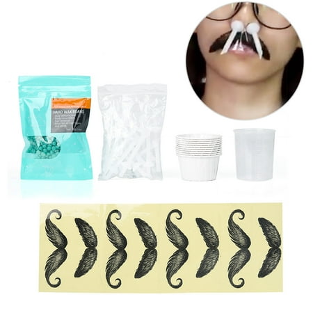 LHCER Nose Hair Removal Wax Kit Nasal Eyebrow Hairs Painless Effective Safe Quick Tools , Depilatory Kit,Nose Hair (Best Way To Remove Nasal Hair)
