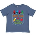 thumbnail image 3 of Inktastic 1st Day of Preschool Crayons and Apple Back to School Boys or Girls Toddler T-Shirt, 3 of 5