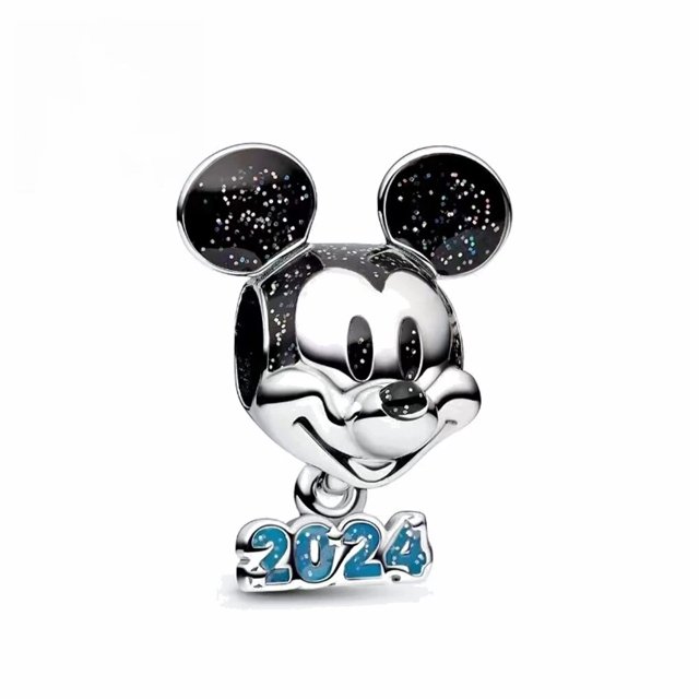 Disney-abalorio de plata de ley 925 para pulsera Pandora, abalorio de Mickey, Minnie, Dumbo, Stitch, compatible con pulseras Pandora originales