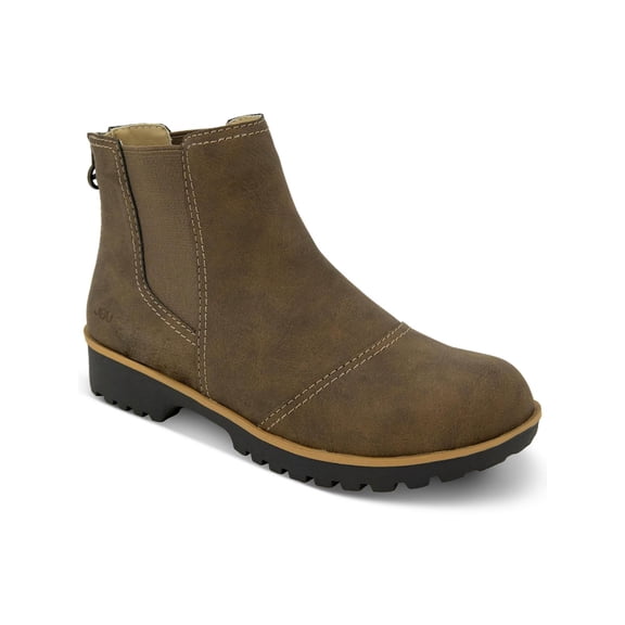 JBU by Jambu Womens Peacock Faux Leather Water Resistant Chelsea Boots