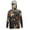 Camo Leaf Hunting Forest, variant on Men's Fishing Rash Guard, Sun Protection Long Sleeve Fishing Shirt Pullover with Mesh Face Mask Sun Protective Shirt Summer Outfits for Outdoor, L, Shark Black