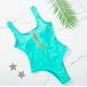 thumbnail image 1 of 2019 Nuevo traje de baño rojo blanco a rayas azules, traje de baño de una pieza para mujer, Monokini con cremallera, traje de baño deportivo, traje de baño para playa, 1 of 5