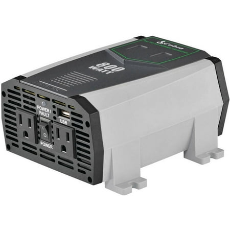 Cobra Electronics Cpi890 2.1A USB 12V DC to 120V AC 800W Power Inverter