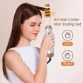 thumbnail image 2 of Glossy and Safety 6 in 1 Blow Dryer Brush, Detachable Hair Dryer Brush Air Curler Air Styler Wrap, Curly Twist Hot Curling Iron, Blow Dryer Hot Styler Negative Ion, Travel Hair Styling Tool, 2 of 9