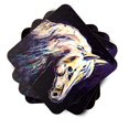 thumbnail image 2 of Carolines Treasures MW1333FC Sous-Verres en Mousse Cheval Chevalier - Lot de 4, 2 of 4