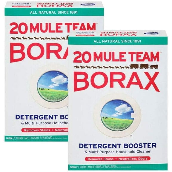Twenty Mule Team Natural Laundry Booster & Multi-Purpose Cleaner, 65 Ounces (Pack of 2)