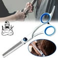 thumbnail image 4 of (A)$6-inch stainless steel barber scissors set hairdressing scissors beauty supplies flat scissors tooth scissors mid-range scissors, 4 of 8