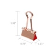 thumbnail image 2 of Wrapables Rose Gold Binder Clips for Office, Paper Clamps, Paper Clips, (Set of 40) Small, 2 of 7