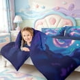 thumbnail image 3 of Manfei Kawaii Axolotl Twin Comforter Sets,Colorful Salamander Bedding Set,Navy Blue Reversible,2-Piece,1 Comforter and 1 Pillowcase, 3 of 7