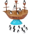 thumbnail image 2 of Emocionante juego de equilibrio con un barco pirata. ¡No dejes que los pingüinos se caigan al fondo! Bloques de construcción apilables. Juego de mesa Montessori para niños pequeños., 2 of 5