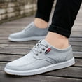 thumbnail image 4 of Vedolay Mens Summer Sneakers Sneakers for Men's Slip On Comfortable Square-Toe Fashion Flats Shoes,Gray 45, 4 of 5